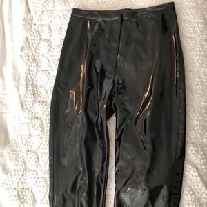 Cool black black vinyl pants ⬛️⚫️⚫️⚫️